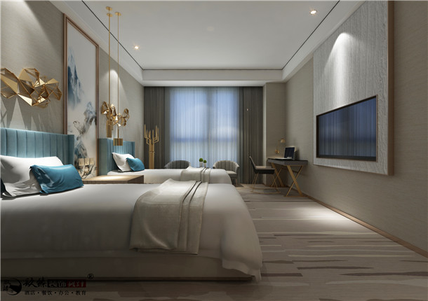 西吉现代酒店装修设计方案|增加现代艺术质感的升华