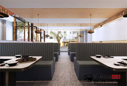 西吉炙轩烤肉店设计方案鉴赏| 在洁净清爽的空间享受人间烟火味